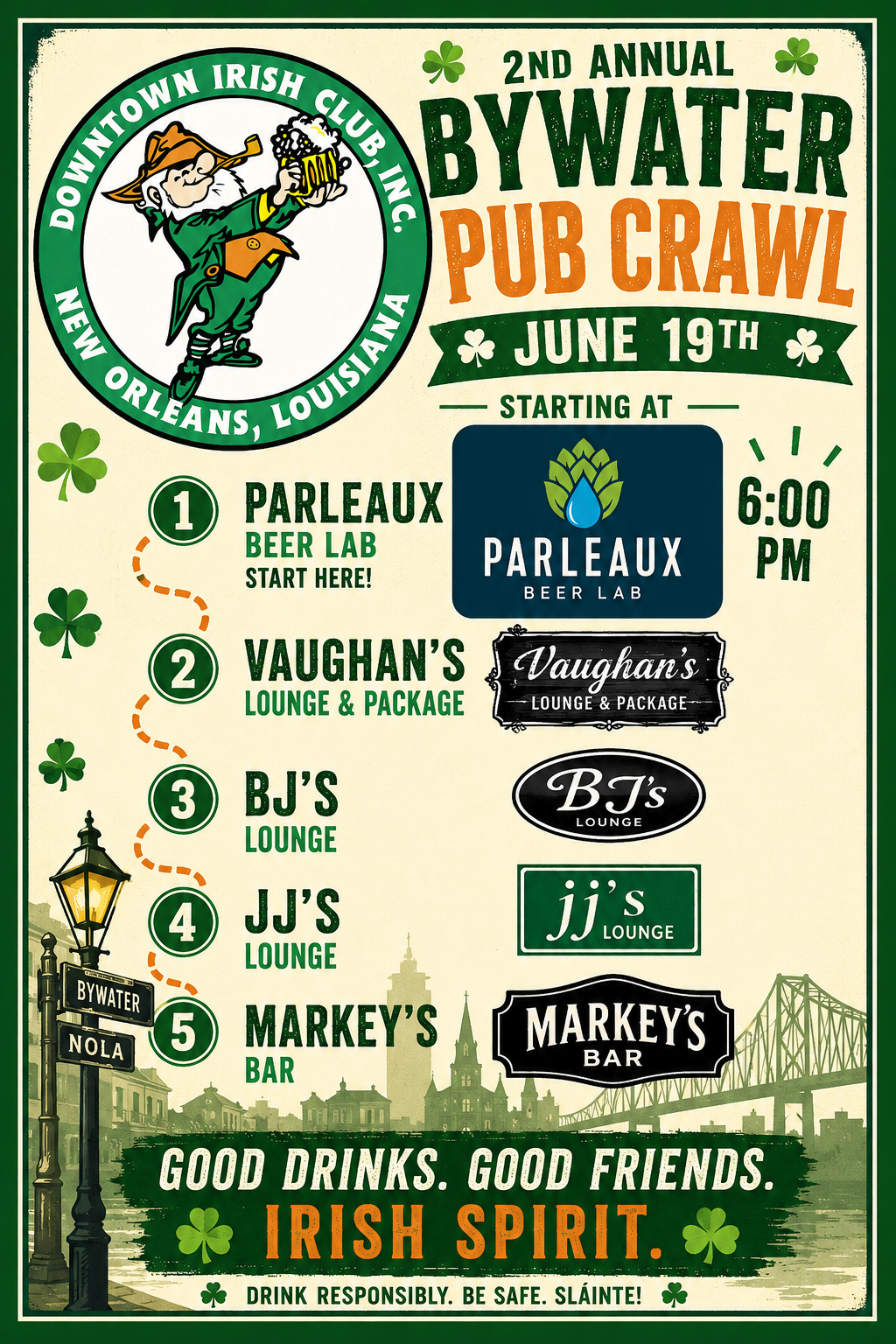 2nd Annual Bywater Pub Crawl